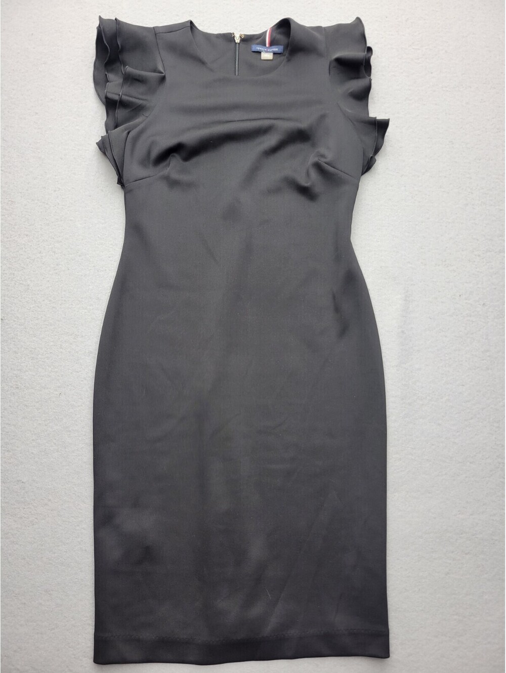 Tommy Hilfiger Women's Dress Size 4 Black Pencil Mini Sleeveless Solid Casual